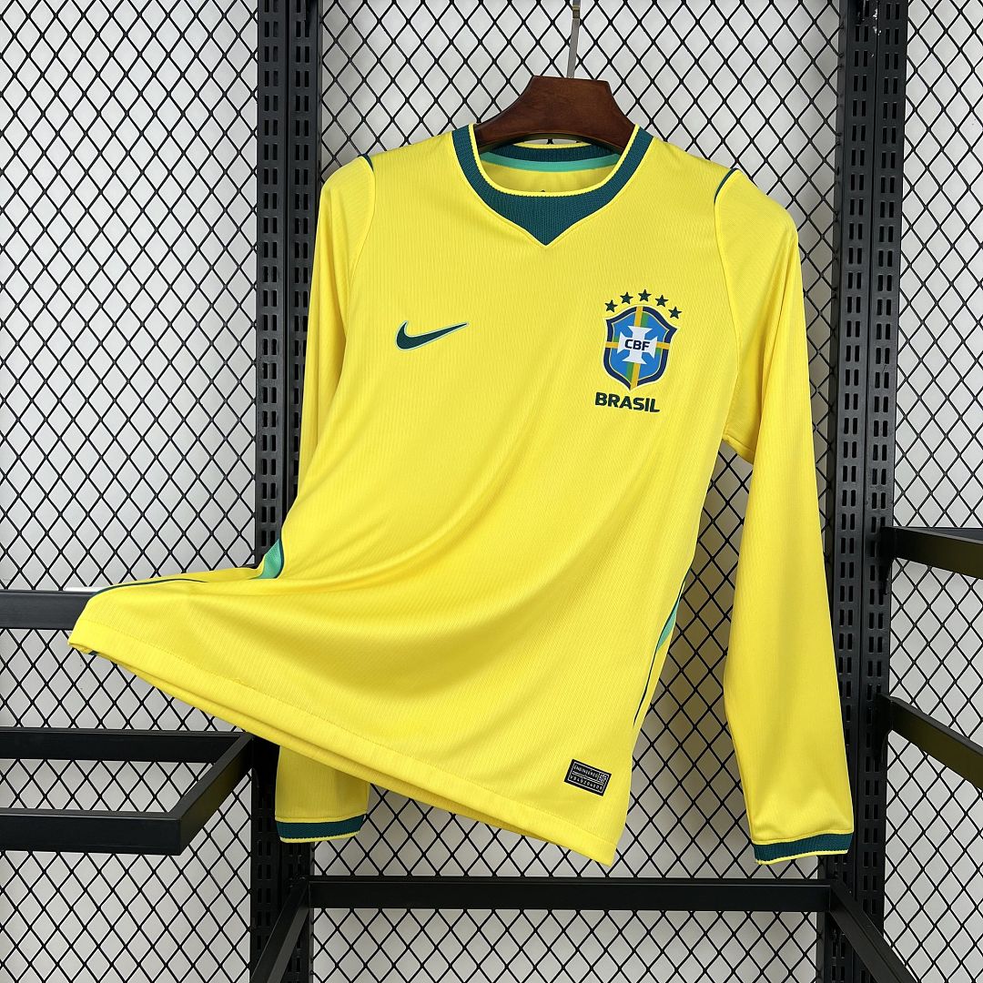 2026 Brazil Home Long sleeves Football jersey
