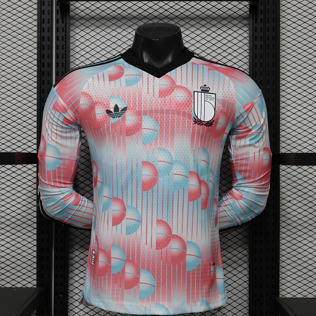Player 2026 Belgium Away Long sleeves Football jersey