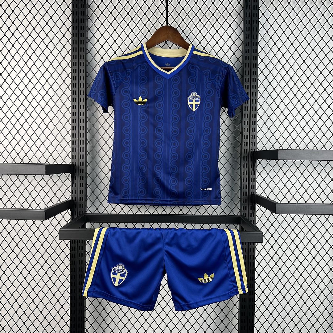 2026 Sweden Away kids Football jersey