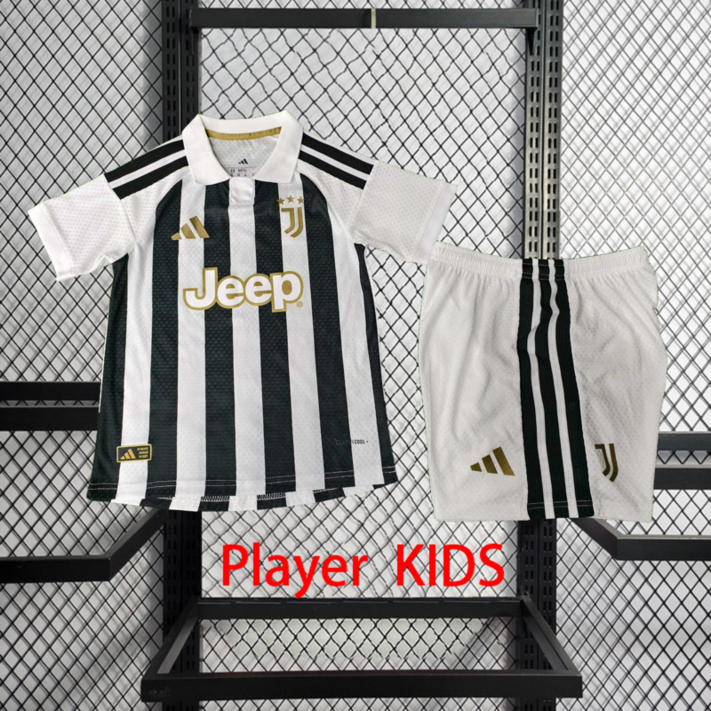 Player 2026-27 Juventus Home Kids football jersey Player KIDS