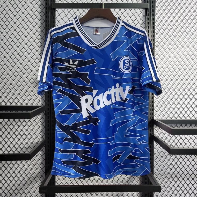 Retro 1992-93 Schalke 04 Home retro Football jersey