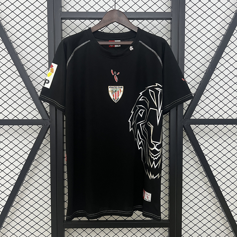Retro 2005-08 Athletic Bilbao Retro Black Football jersey
