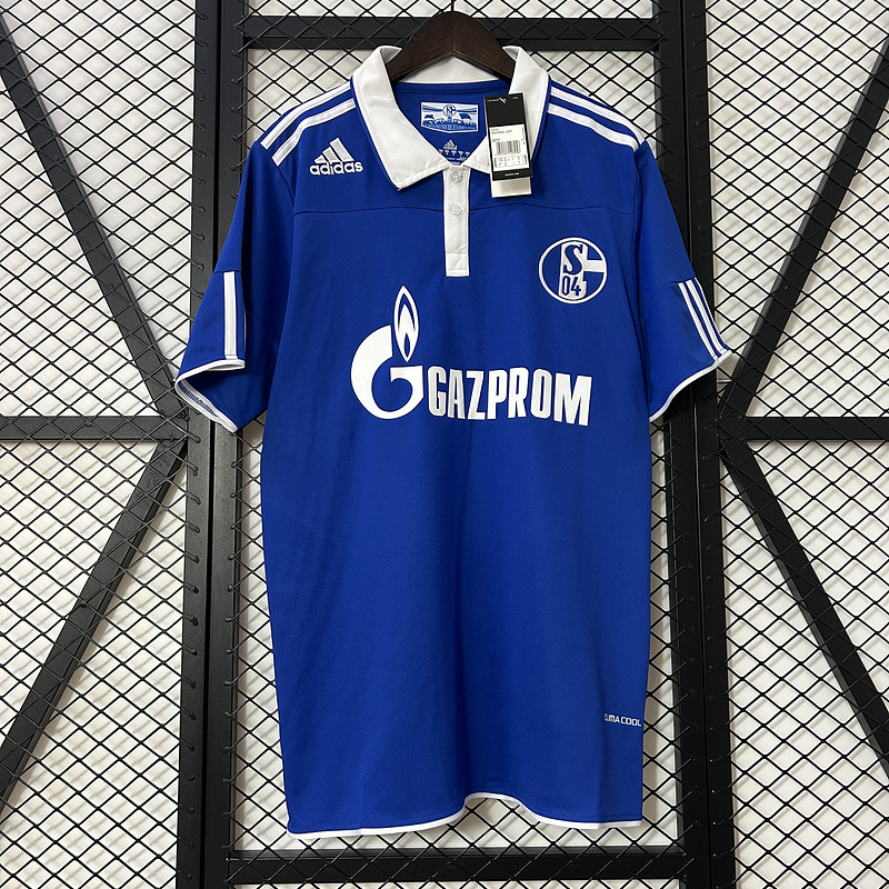 Retro 2010-11 Schalke 04 Home retro Football jersey