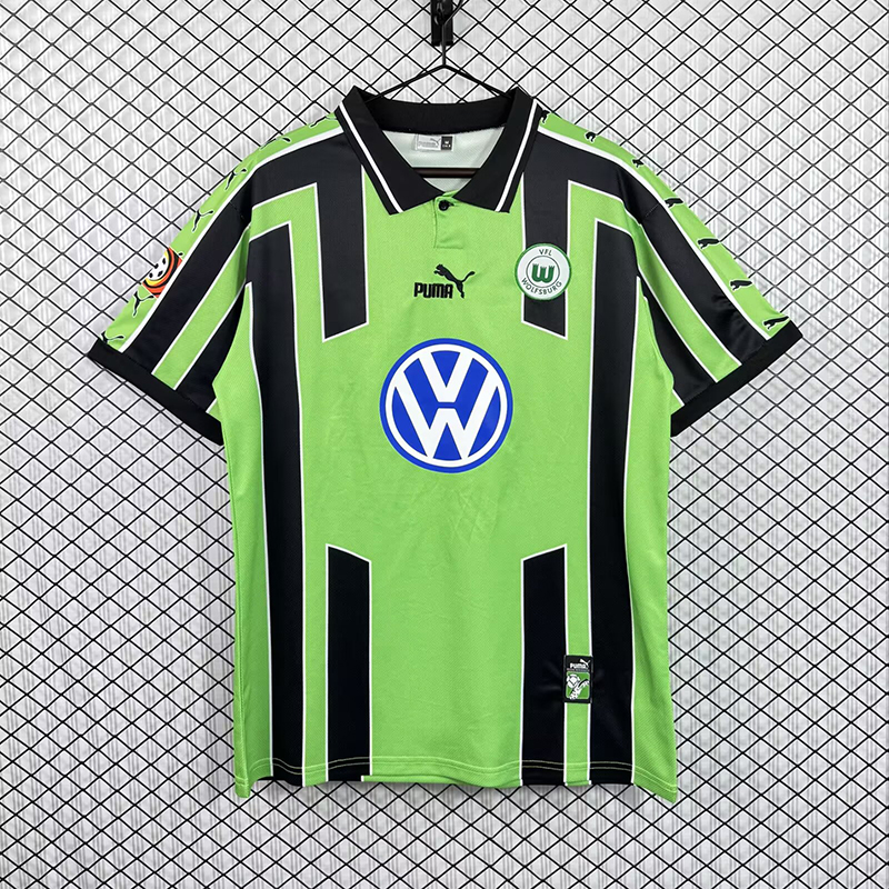 Retro 1999-00 VfL Wolfsburg Away Retro Long sleeves Football jersey