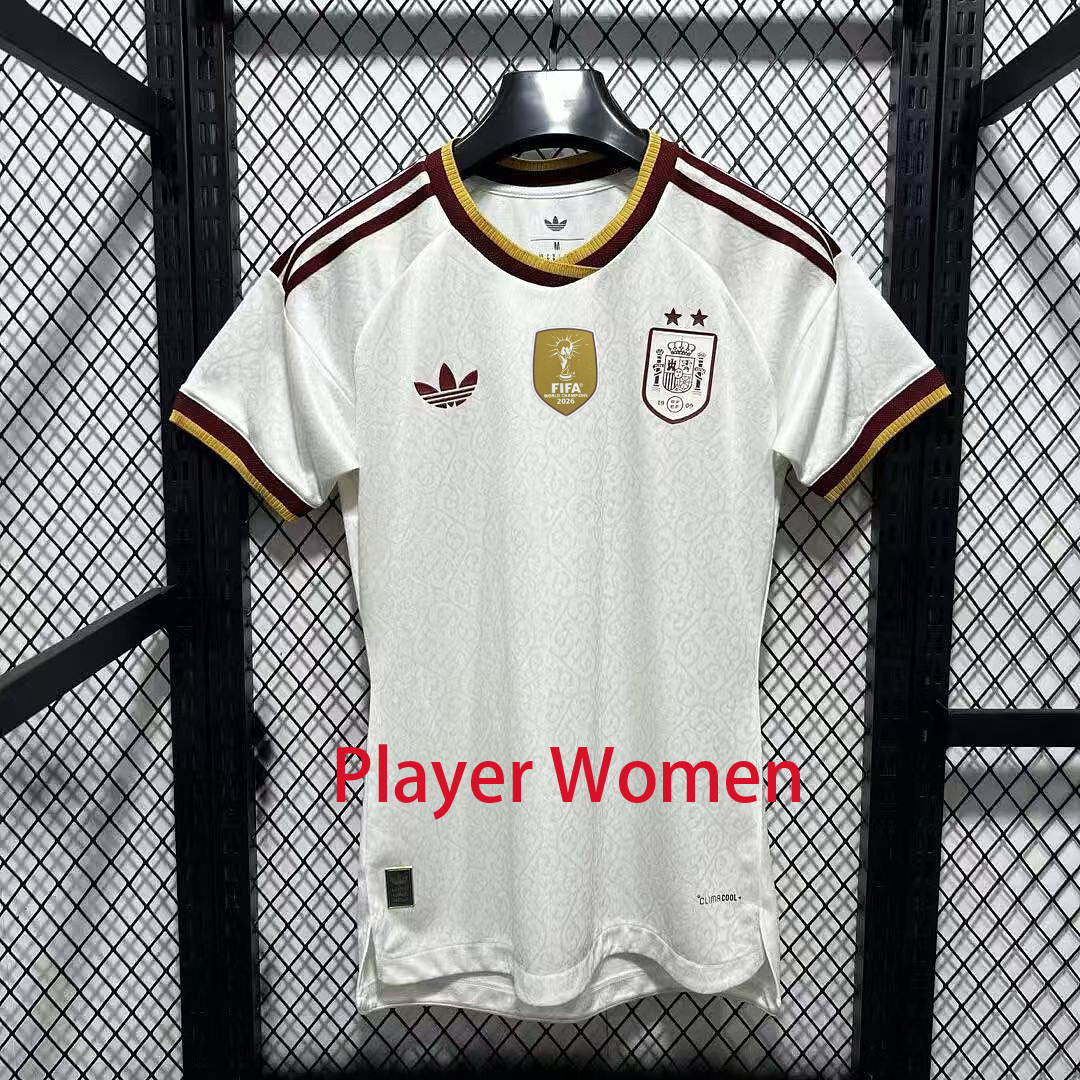 Player Women 2026 Spain Away champion Football jersey