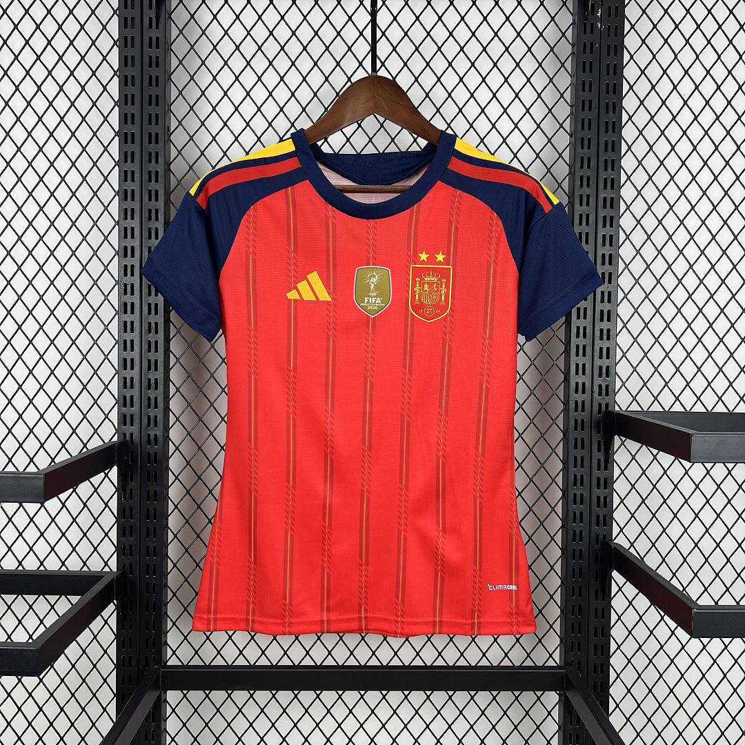 Womens 2026 Spain Home champion Football jersey