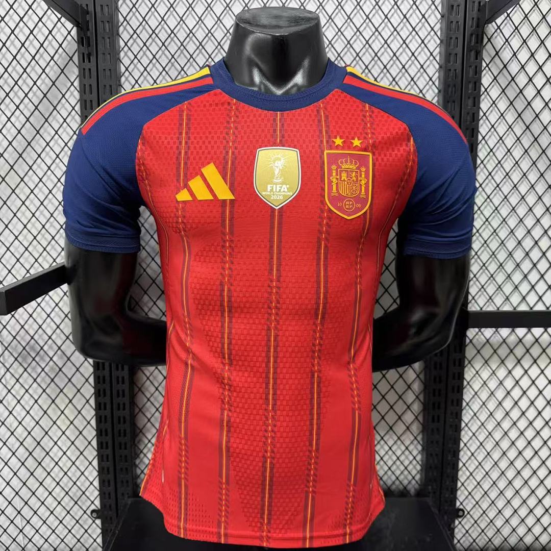 Player 2026 Spain Home champion Football Jersey