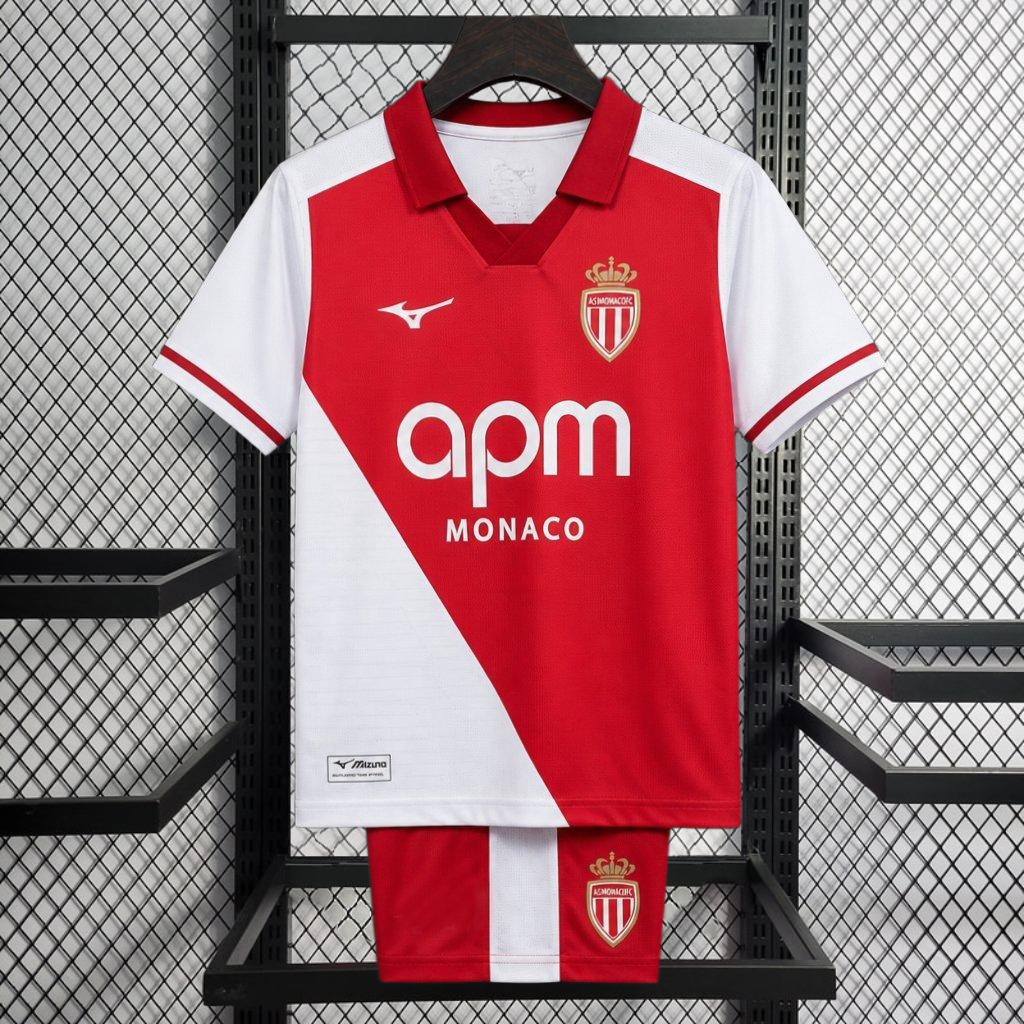 2026-27 Monaco Home kids Football jersey