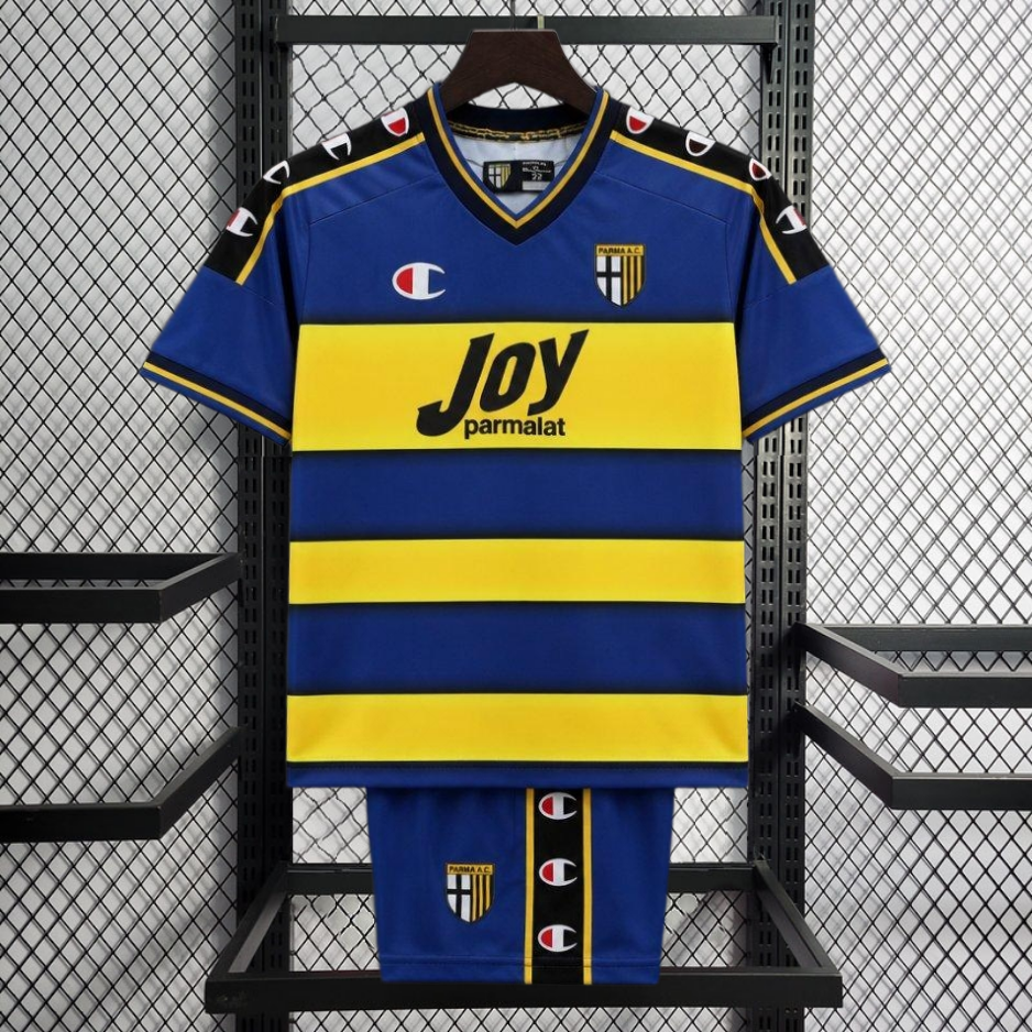retro 2001-02 Parma Home retro Kids football jersey