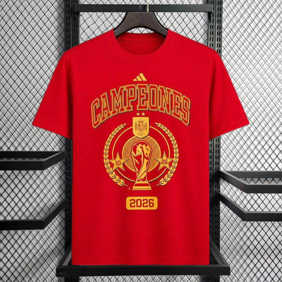 2026 Spain World Cup Champion Red T-Shirt Football jersey