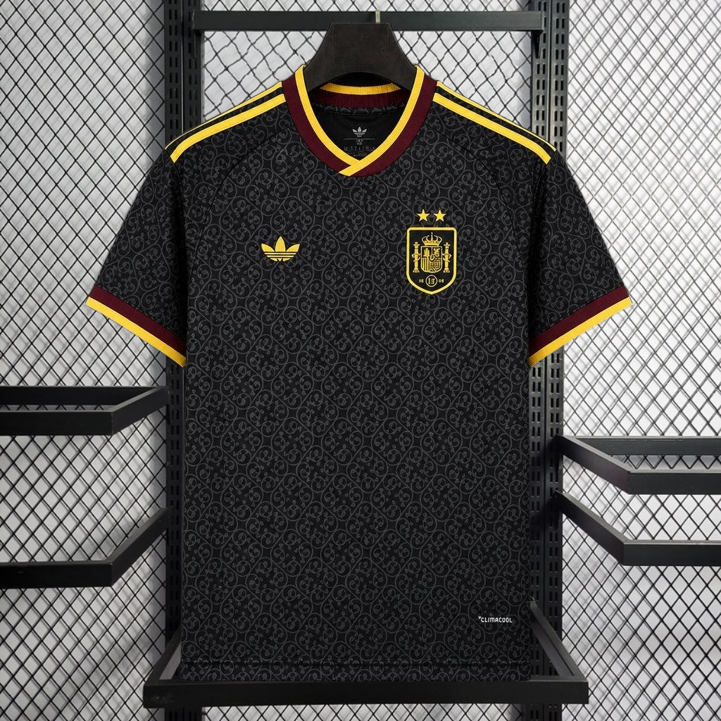 2026 Spain Trefoil Black Special Edition Football jersey