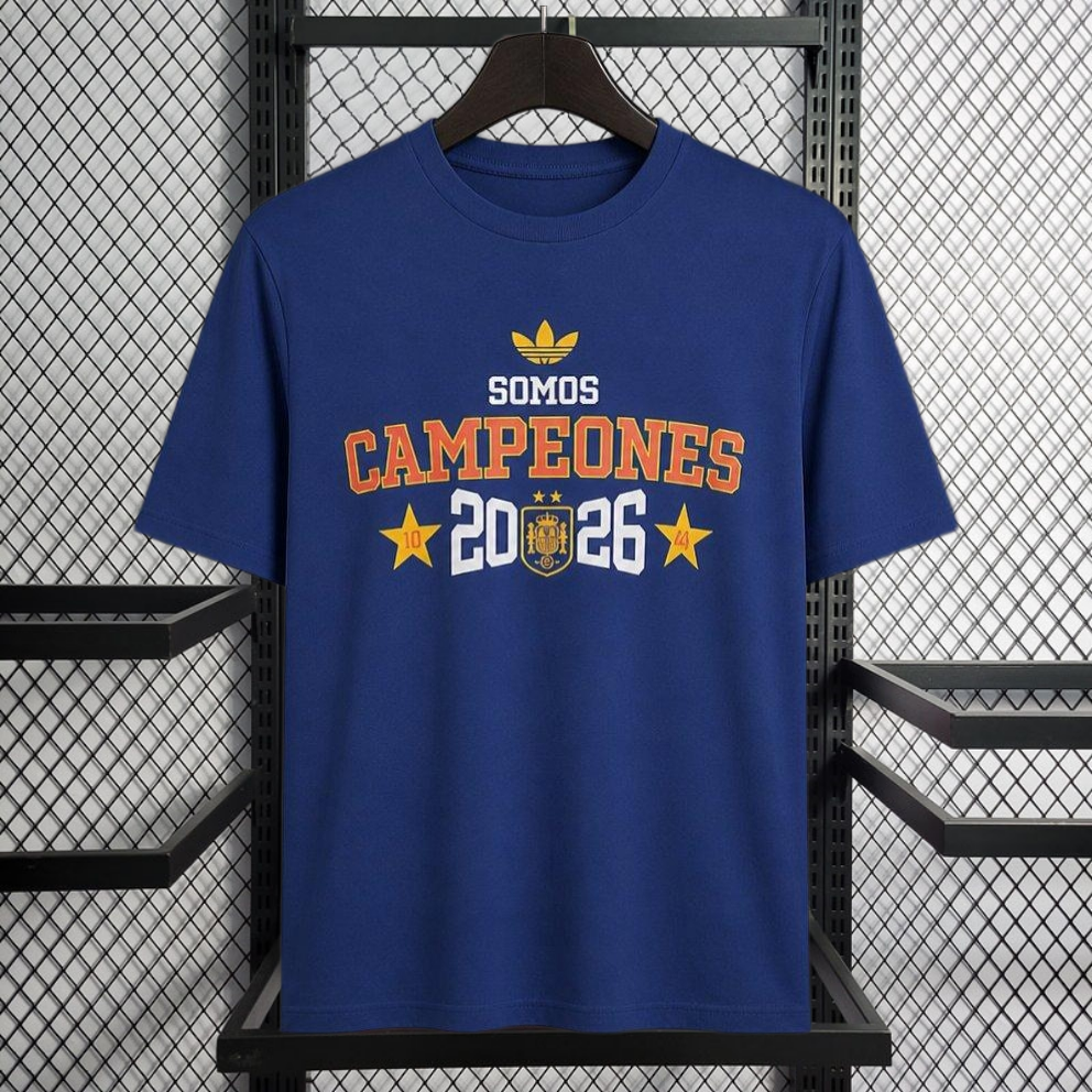 2026 Spain World Cup Champion Blue T-Shirt Football jersey