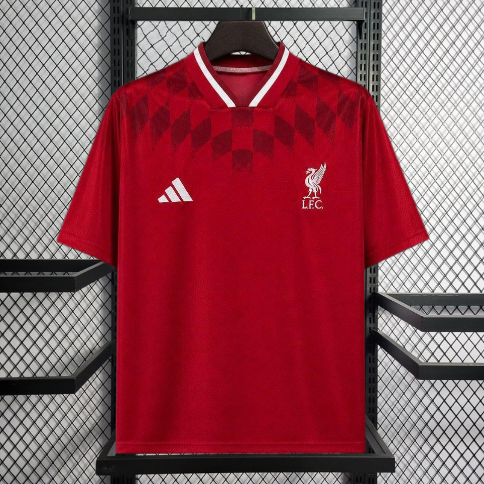 2026-27 Liverpool Red Geometric Pattern Retro Special Edition Football jersey