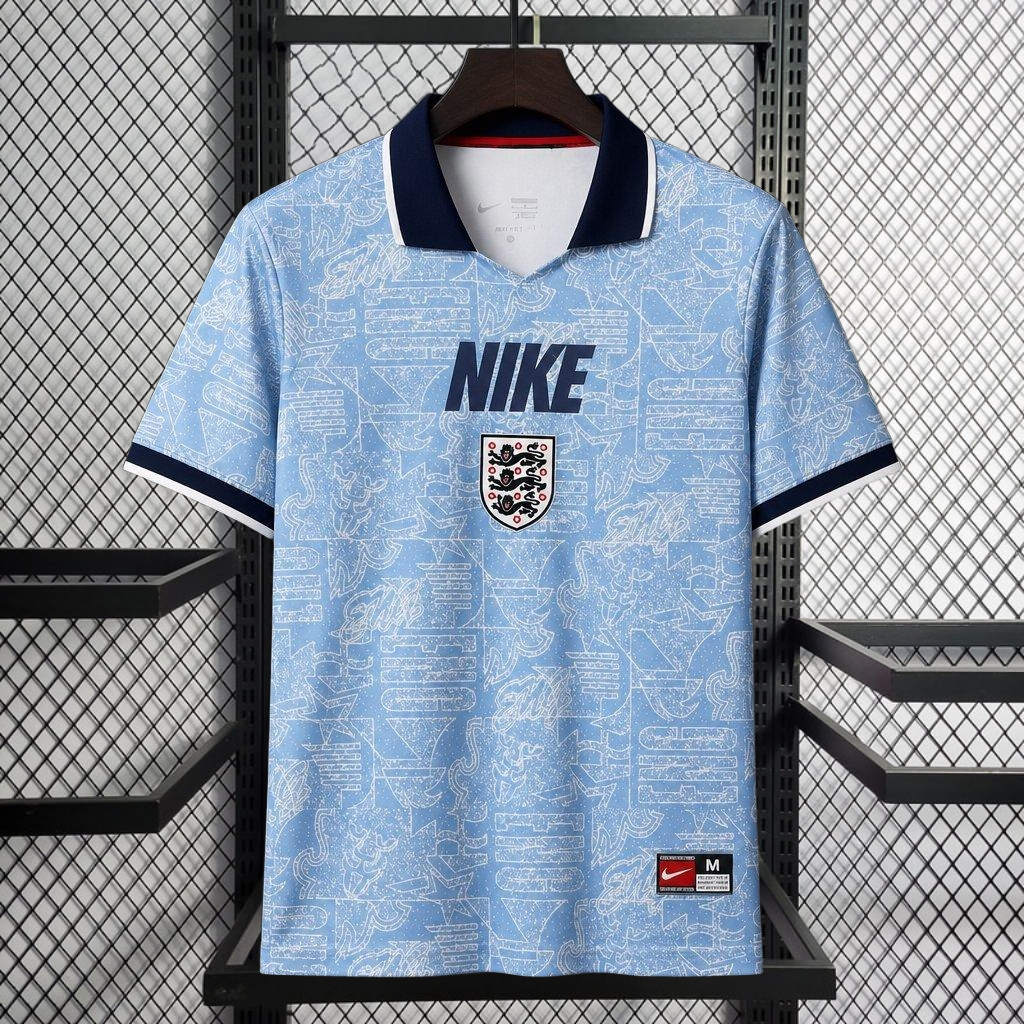 2026 England Light Blue with Graphic Pattern Special Edition Football Jersey