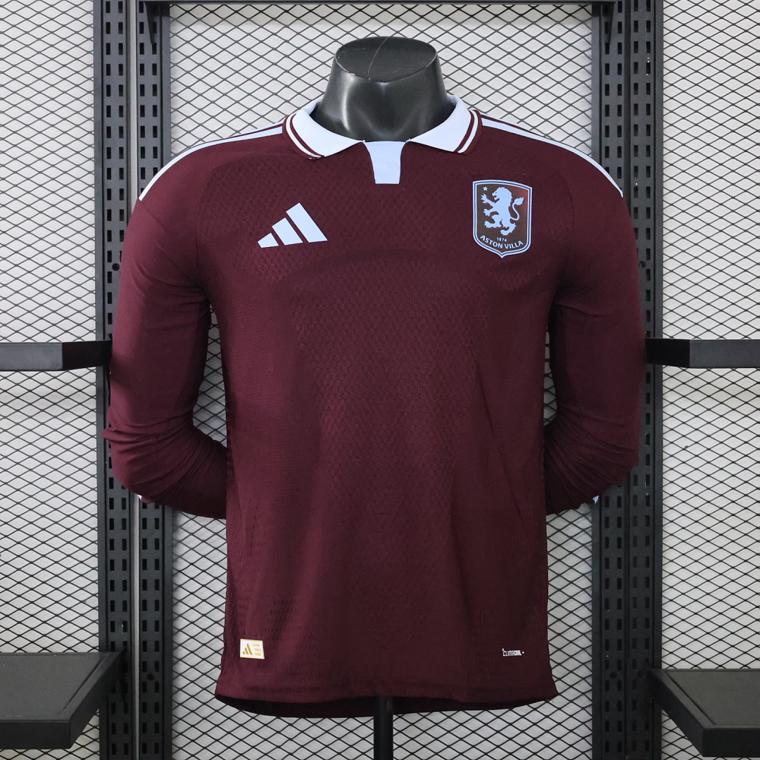 Player 2026-27 Aston Villa Home Home Long sleeves Football jersey