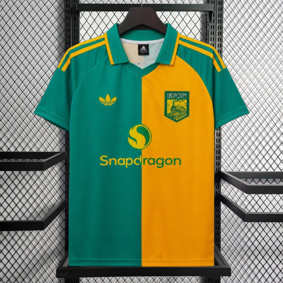 2026-27 Manchester United 125th Anniversary Fourth Green/Yellow Football jersey