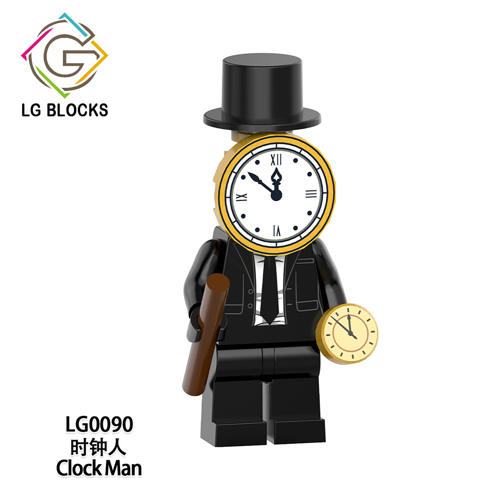 LG1013 Skibidi Toilet Game Series Characters Titan Clockman Clock Man TV Educational Minifigures Building Blocks Gift For Children Toys