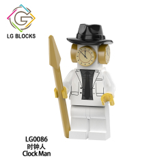 LG1013 Skibidi Toilet Game Series Characters Titan Clockman Clock Man TV Educational Minifigures Building Blocks Gift For Children Toys