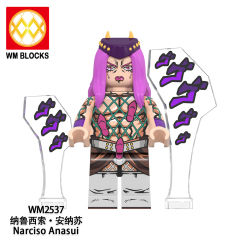 WM6160 lego Anime JoJo's Bizarre Adventure Kujo jotaro mini figures juguetes mini toys building blocks sets Toys for kids