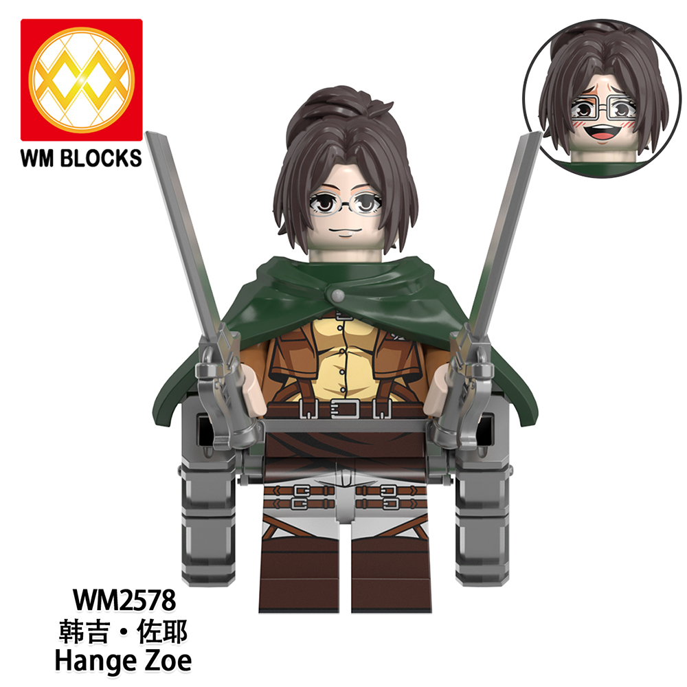 WM6165 lego Anime Attack on Titan Annie leonhart erwin zoe mini figures juguetes mini toys building blocks sets Toys for kids