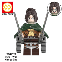 WM6165 lego Anime Attack on Titan Annie leonhart erwin zoe mini figures juguetes mini toys building blocks sets Toys for kids
