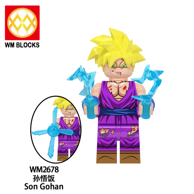 WM6178 lego Anime Dragon Ball goku Vegeta piccolo birusu broli buu mini figures juguetes mini toys building blocks sets Toys for kids