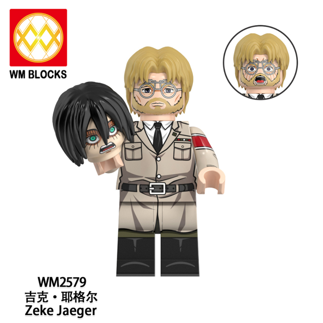 WM6165 lego Anime Attack on Titan Annie leonhart erwin zoe mini figures juguetes mini toys building blocks sets Toys for kids