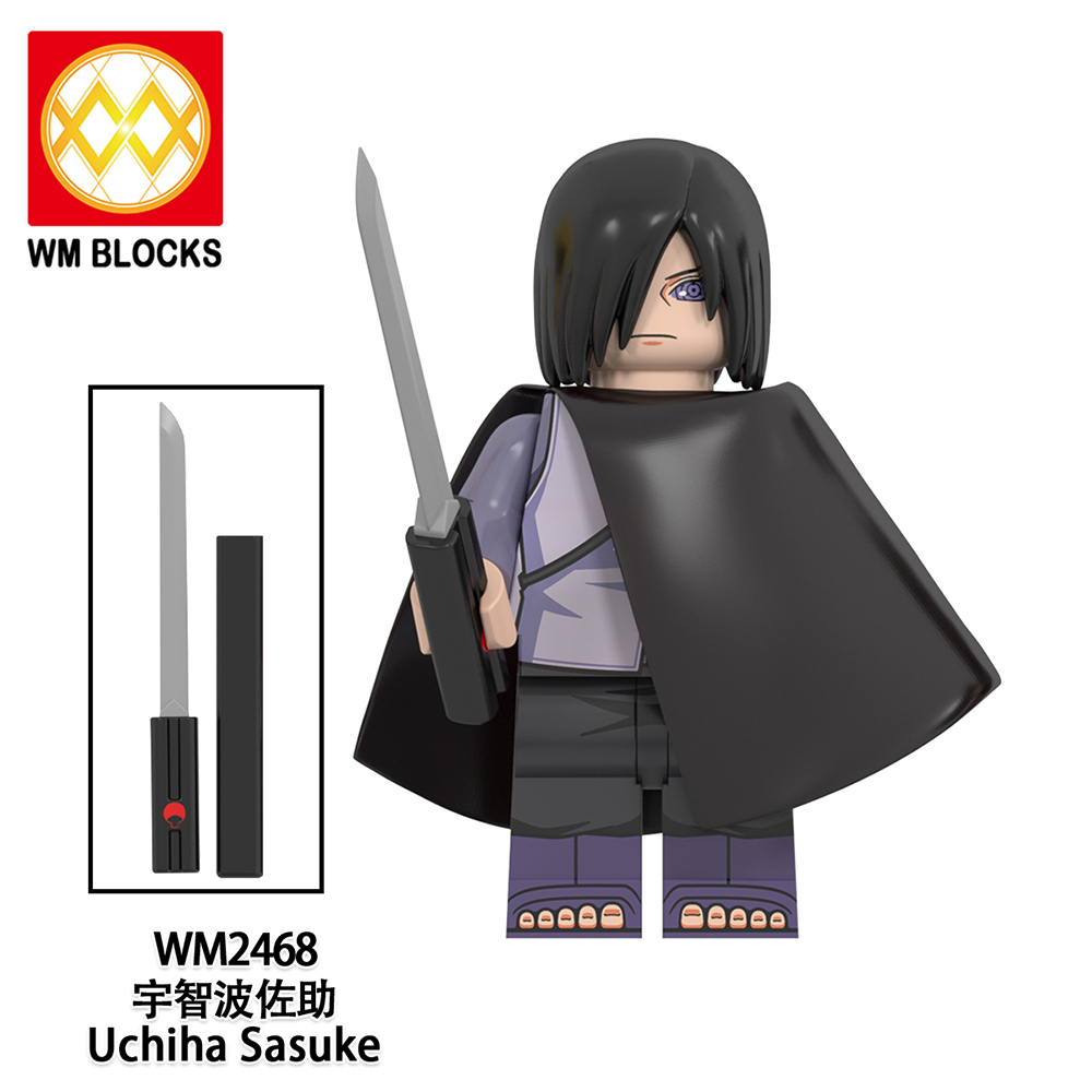WM6152 lego Anime Naruto Uchiha sasuke mini figures juguetes mini toys building blocks sets Toys for kids
