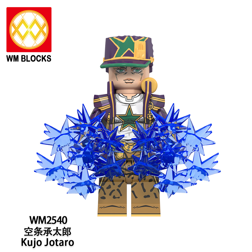 WM6160 lego Anime JoJo's Bizarre Adventure Kujo jotaro mini figures juguetes mini toys building blocks sets Toys for kids