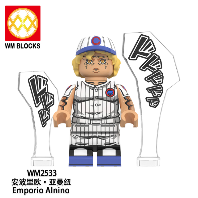 WM6160 lego Anime JoJo's Bizarre Adventure Kujo jotaro mini figures juguetes mini toys building blocks sets Toys for kids