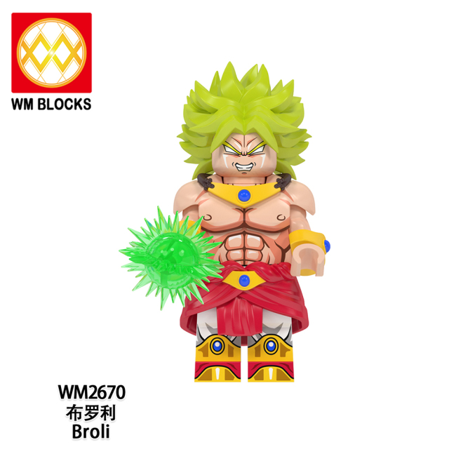 WM6177 lego Anime Dragon Ball goku Vegeta piccolo birusu broli buu mini figures juguetes mini toys building blocks sets Toys for kids
