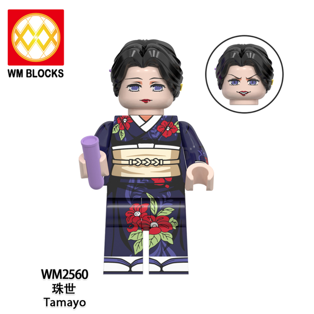WM6163 lego Anime Demon Slayer kamado tanjirou Hantengu mini figures juguetes mini toys building blocks sets Toys for kids