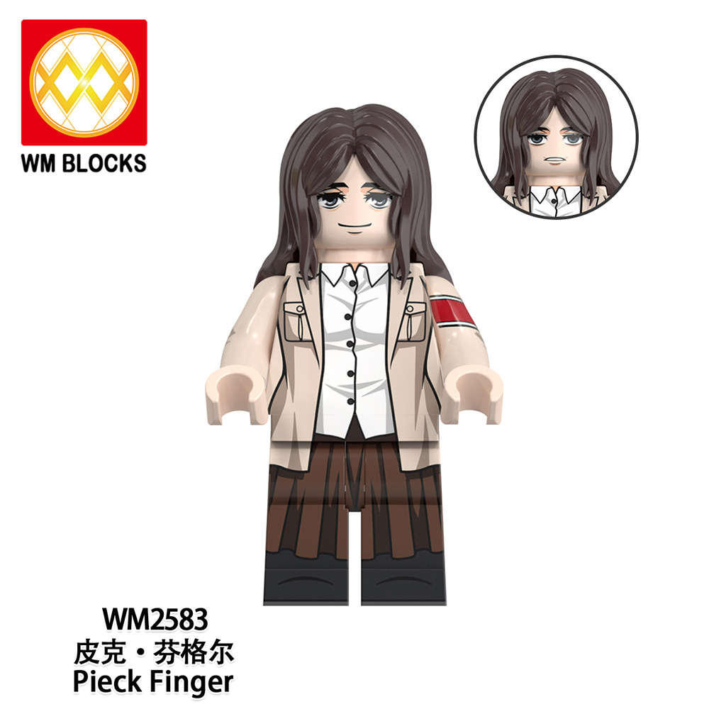 WM6165 lego Anime Attack on Titan Annie leonhart erwin zoe mini figures juguetes mini toys building blocks sets Toys for kids