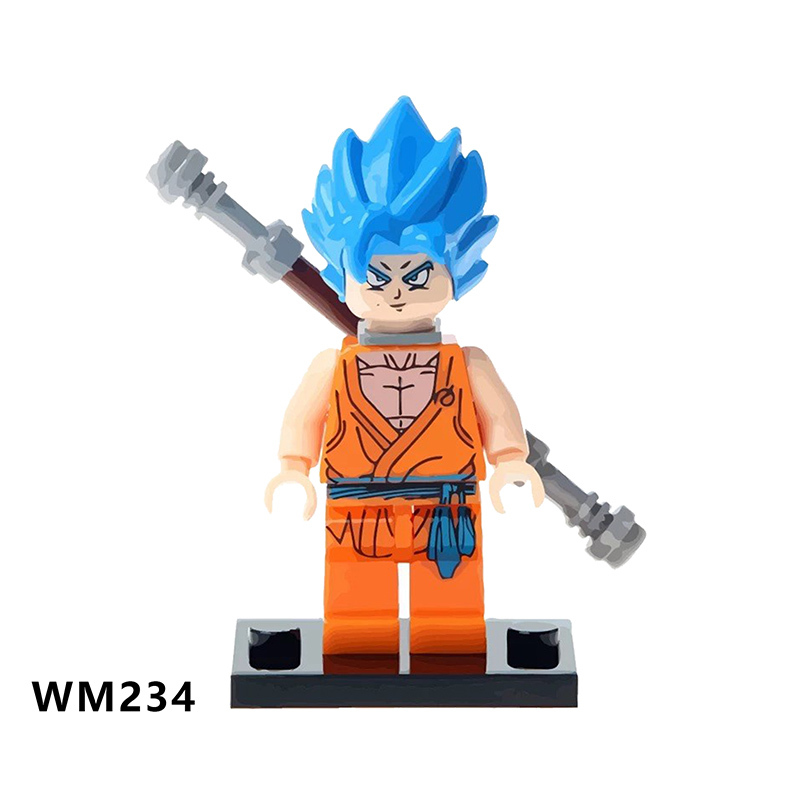 WM6029 Anime Dragon Ball goku Vegeta piccolo birusu broli buu mini figures juguetes mini toys building blocks sets Toys for kids