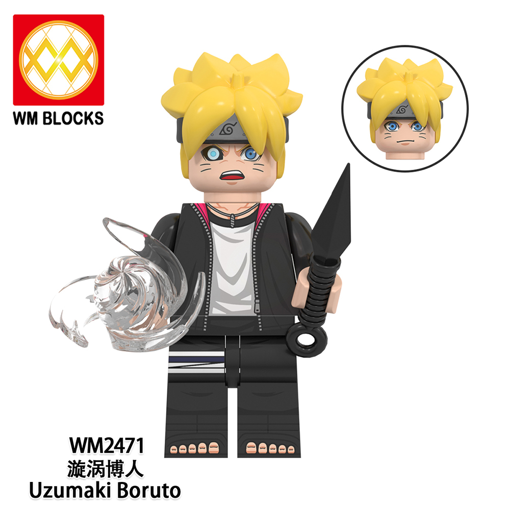 WM6152 lego Anime Naruto Uchiha sasuke mini figures juguetes mini toys building blocks sets Toys for kids