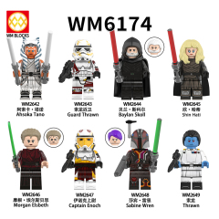 WM6174 lego Star wars Ahsoka tano guard thrawn thrawn mini figures juguetes mini toys building blocks sets Toys for kids