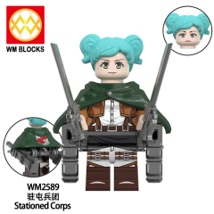 WM6166 lego Anime Attack on Titan Annie leonhart erwin zoe mini figures juguetes mini toys building blocks sets Toys for kids