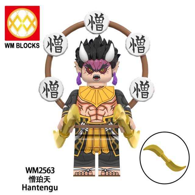 WM6163 lego Anime Demon Slayer kamado tanjirou Hantengu mini figures juguetes mini toys building blocks sets Toys for kids