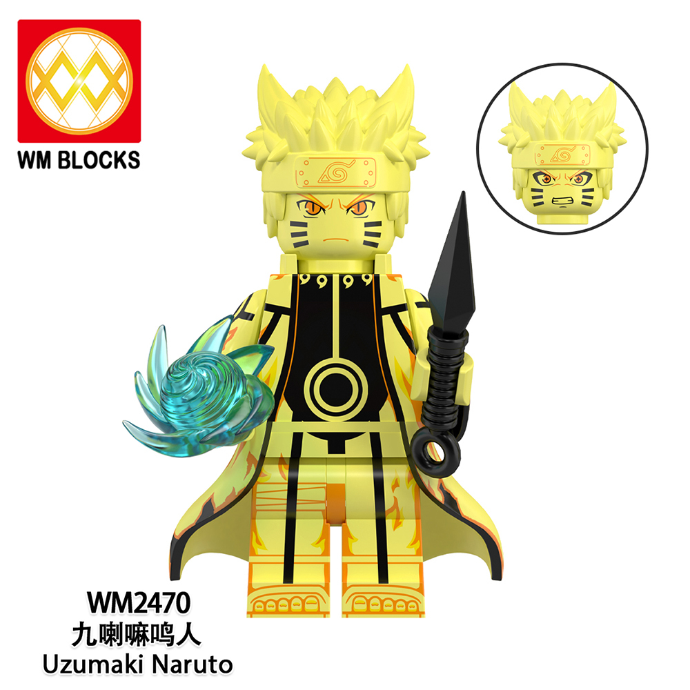WM6152 lego Anime Naruto Uchiha sasuke mini figures juguetes mini toys building blocks sets Toys for kids