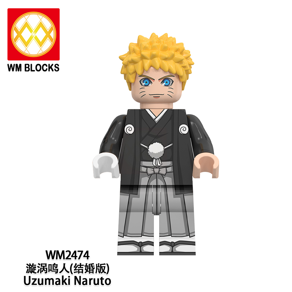 WM6152 lego Anime Naruto Uchiha sasuke mini figures juguetes mini toys building blocks sets Toys for kids