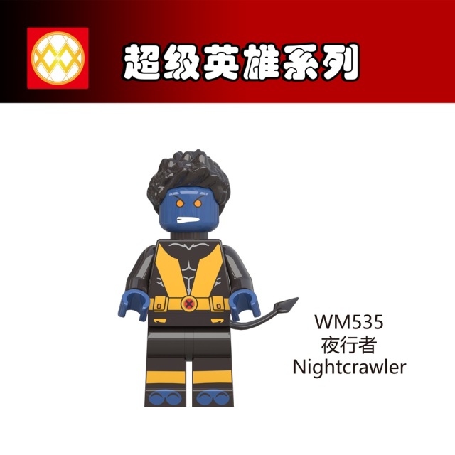 WM6028 DC superhero Batman Iron man nightcrawler mini figures juguetes mini toys building blocks sets Toys for kids