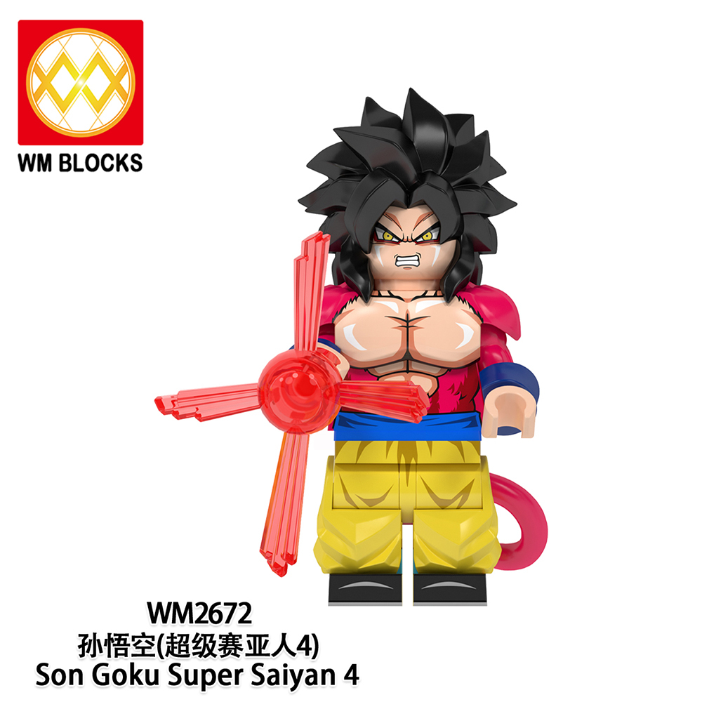 WM6177 lego Anime Dragon Ball goku Vegeta piccolo birusu broli buu mini figures juguetes mini toys building blocks sets Toys for kids