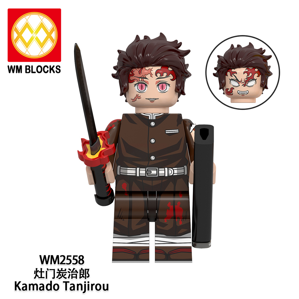 WM6163 lego Anime Demon Slayer kamado tanjirou Hantengu mini figures juguetes mini toys building blocks sets Toys for kids
