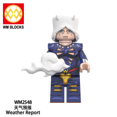 WM6161 lego Anime JoJo's Bizarre Adventure Kujo jotaro mini figures juguetes mini toys building blocks sets Toys for kids