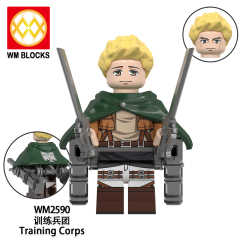 WM6166 lego Anime Attack on Titan Annie leonhart erwin zoe mini figures juguetes mini toys building blocks sets Toys for kids