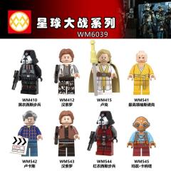 WM6039 Star wars Hansolo Luke Lucas mini figures juguetes mini toys building blocks sets Toys for kids