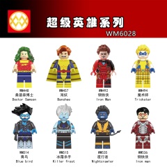 WM6028 DC superhero Batman Iron man nightcrawler mini figures juguetes mini toys building blocks sets Toys for kids
