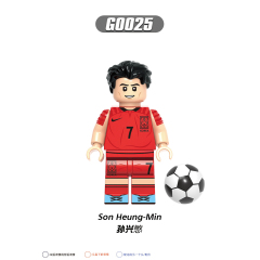 G0104 NEW Soccer Player Footballer Son Heung-Min Virgil Eriksen Mini Toys Minifigs Building Blocks Sets Gift Educational Toys For Kids