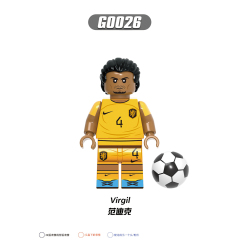 G0104 NEW Soccer Player Footballer Son Heung-Min Virgil Eriksen Mini Toys Minifigs Building Blocks Sets Gift Educational Toys For Kids