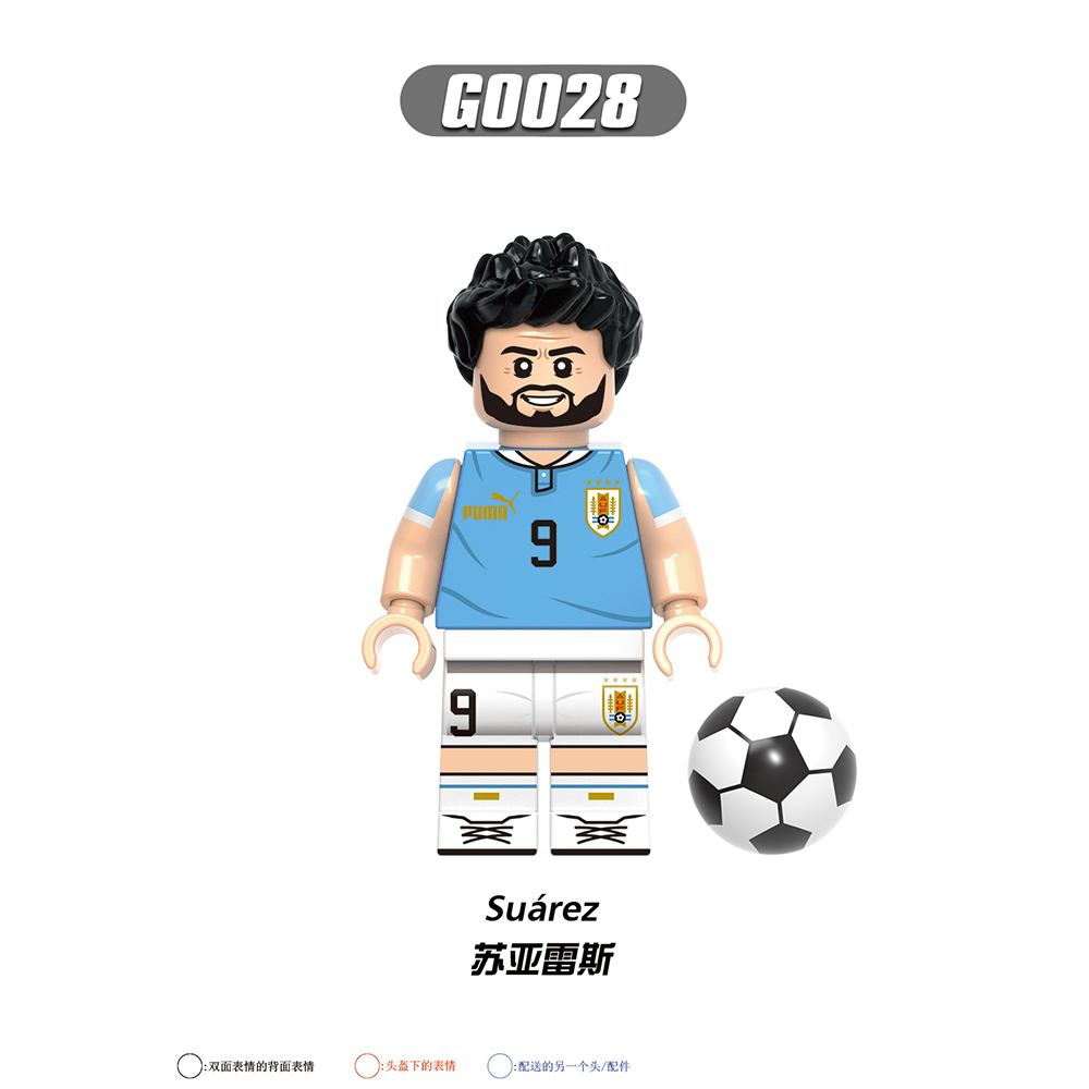 G0104 NEW Soccer Player Footballer Son Heung-Min Virgil Eriksen Mini Toys Minifigs Building Blocks Sets Gift Educational Toys For Kids